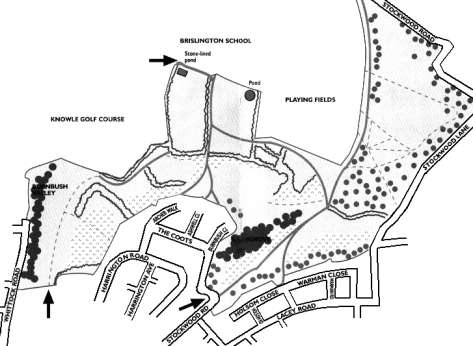Stockwood Open Space map